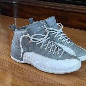 Jordan Men’s High-Top Basketball Shoes - Gray & White